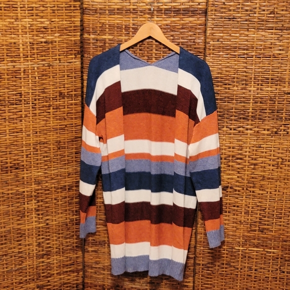 Bold Stripe Long Cardigan - Picture 2 of 3